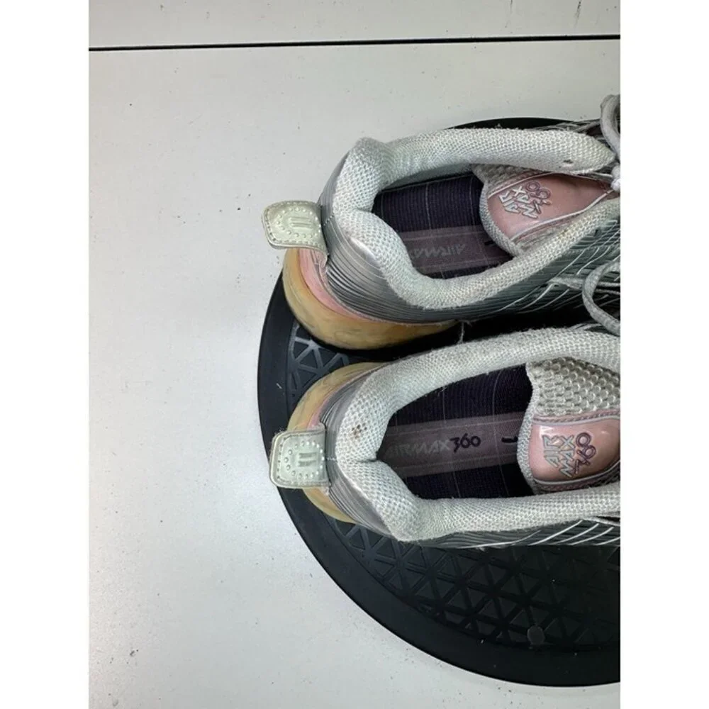 Nike 310909-051 Air Max 360 Women's Silver & Pink Sneakers Sz 8.5 US